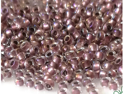 Toho 15 267 Inside-Color Crystal/Rose Gold-Lined / Окрашенный изнутри хрусталь/золотисто-розовый