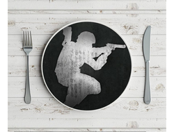 Тарелка "Counter-Strike, CS GO, Контр Страйк" №4