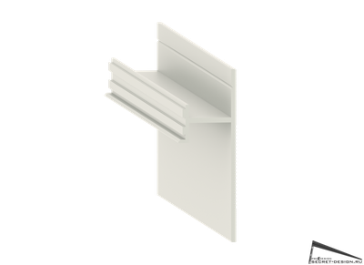 ТЕНЕВОЙ ПЛИНТУС PRO DESIGN - АНОДИРОВАННЫЙ (без рассеивателя)