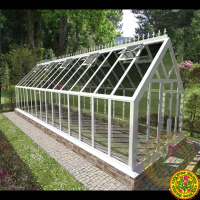 Базовая комплектация теплицы из стекла и алюминия ЧЕСТЕРФИЛД  размером 10000 х 3000 мм