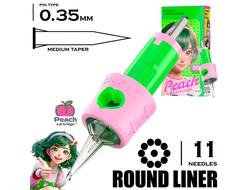 11 RLMT/0.35 - Round Liner Medium Taper - PEACH