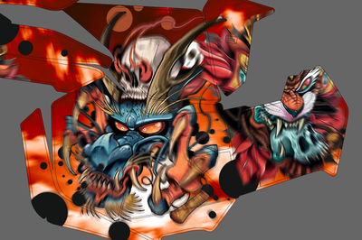 Наклейки на снегоход  Lynx Ranger Expedition Commander 2011-2018 №1431