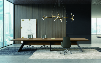 Стол переговорный ED78.280120-Г-орехметеоритно-серый, цвет Грецкий орех/метеоритно-серый