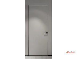 Дверь невидимка универсальная 57 мм скрытого монтажа левая (хром)