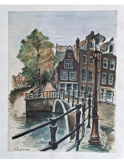 "Набережная" принт Franciszek Gajewski 2010-е годы