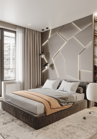 Световая 3D панель "Magma" (визуализация с Санкт-Петербурга)