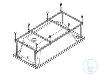 Монтажный комплект для ванны JIKA Floreana XL 160x75 см