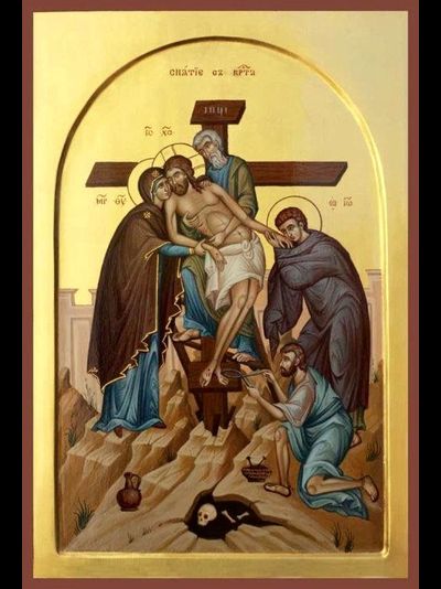 Снятие с креста - икона Спасителя