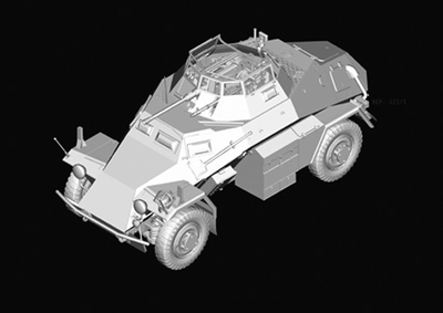 Сборная модель: (Hobby Boss 82442) Германский бронеавтомобиль Sd.Kfz. 222 Leichter Panzerspahwagen 2cm
