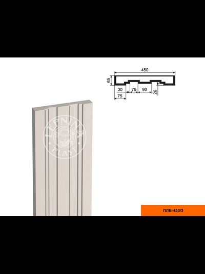 Тело фасадной пилястры из пенополистирола с покрытием LEPNINAPLAST-FASAD (Лепнинапласт-фасад) ПЛВ-450/3