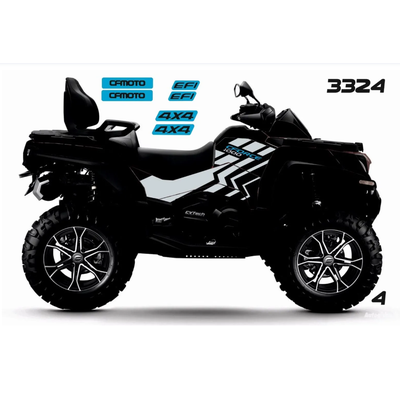 CF MOTO X10 №3324  синий Наклейки Графика Екатеринбург обклеить Обклейка винил