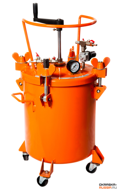 ASPRO-20L-R красконагнетательный бак с ручной мешалкой