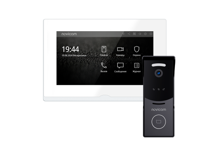 IMPULSE 7 IP WIFI KIT WHITE - комплект из 7" HD сенсорного WIFI монитора и вызывной панели с считыва