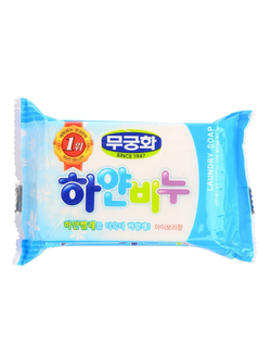 Мыло хозяйственное ОТБЕЛИВАЮЩЕЕ для удаления стойких пятен Laundry soap MUKUNGHWA, 230 гр