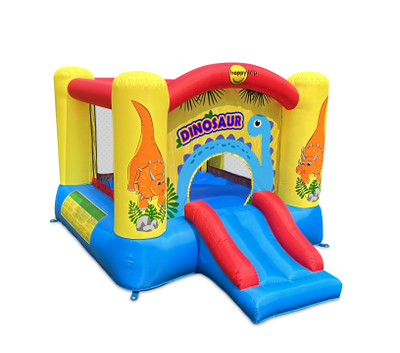 Батут с горкой Happy Hop «Забавный динозавр»