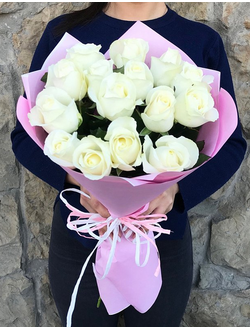 Букет из белых роз
