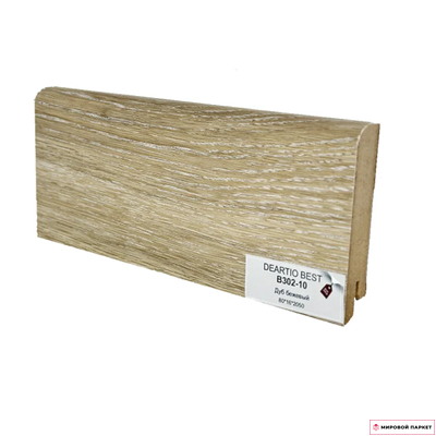 Плинтус DeArtio B302-10 Дуб бежевый 80х16х2050