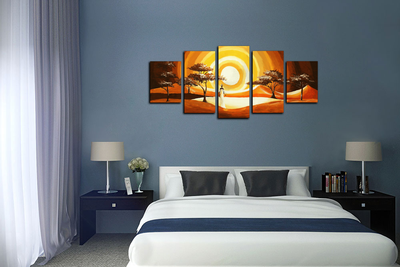 Модульная картина "Солнце и черная невеста"