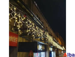 Бахрома 3*0.6 м БЕЛЫЙ ТЕПЛЫЙ, постоянное свечение IP 65