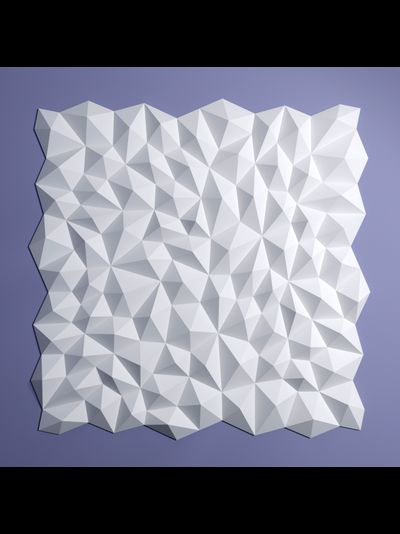 Стеновая панель Bello Deco СП15, 3D, дюрополимер, влагостойкая, под покраску, 50х50х2,2 см