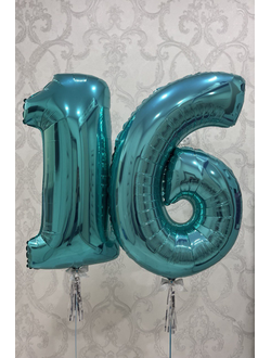 Шар-цифра 102 см с гелием Тиффани