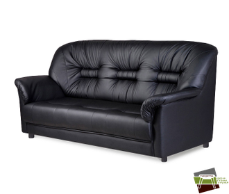 P3 ПРЕМЬЕР Диван трехместный (Ecotex 3001) черный