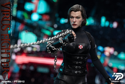 Элис (Мила Йовович, "Обитель Зла 5: Возмездие") - Коллекционная ФИГУРКА 1/6 virus fighter (PT-0012) - Premier Toys