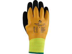 Перчатки трикотажные из синтетических нитей с начесом с двухслойным латексным покрытием JETA SAFETY JLW-701 Polar Star