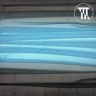 Сетка-стрейч градиент, цв. Глубокий океан + Черный