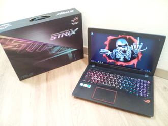 ASUS ROG STRIX GL553VE-FY039T (15.6 FHD IPS I7-7700HQ GTX1050ti(4Гб) 16ГБ 1TБ + 128SSD)