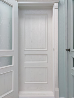 Межкомнатная Дверь ДО Калина багет тон 27 шпон Ясень жемчуг