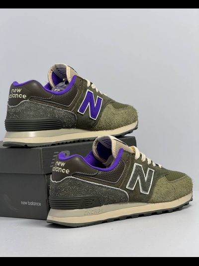 New Balance 574 Sneakersnstuff Nature Green Purple