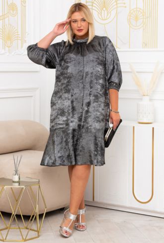 Женская одежда - Вечернее, нарядное платье &quot;БЕРСИ&quot; арт. 422705 (Цвет черный) Размеры 54-62