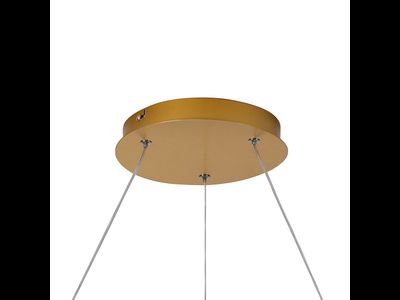 Feron св-к-люстра подвес св/д 60W(4200lm) 4000K 4K золото 500x500x1200 AL5888 SHINNING RING 41698