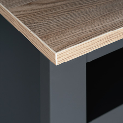 Сага Тумба 3 ящика 1312х622х414 серый/ясень