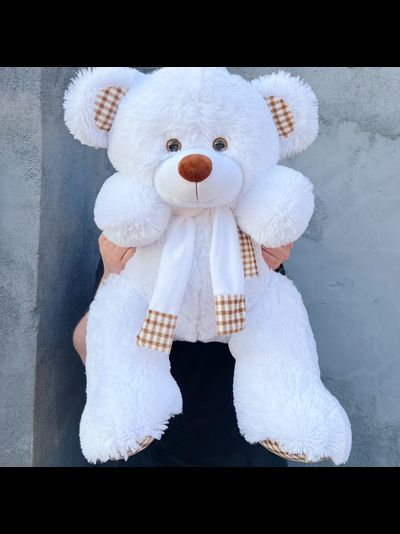 Плюшевый мишка 90 см белый Тоффи