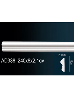 Молдинг гладкий AD338