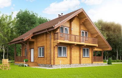 Дом из клееного бруса ПБ-22, 175 м2