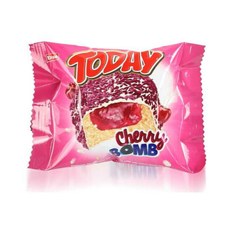 Today Cherry Bomb - Пирожное в белом шоколаде с вишневой начинкой 50гр