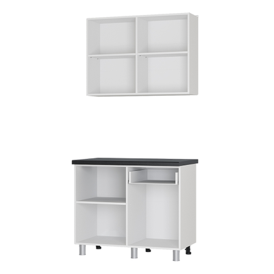 Ева 1 м кухонный гарнитур Геометрия/М07(Зеленый лес)