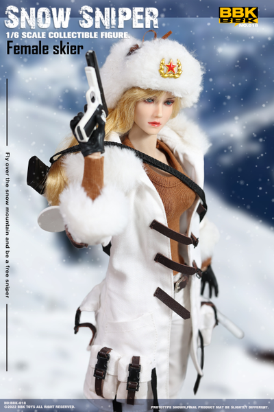 Лыжница-снайпер - КОЛЛЕКЦИОННАЯ ФИГУРКА 1/6 scale Snow Sniper (BBK018) - BBK