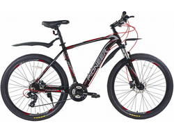 Pioneer Eagle 27,5" (алюминий,  21 скорость, диск. тормоза, гидравлика) (черный)
