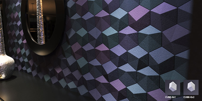 Гипсовая панель CUBE артикул E-0021