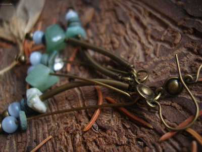 Благотворительность. Серьги в лесном стиле "Сон матушки Сосны"