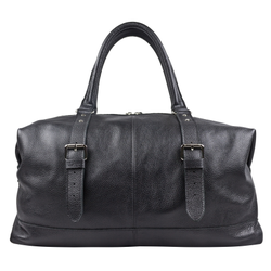 Кожаная дорожная сумка Campora black (арт. 4019-01)
