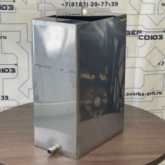 Бак из нержавеющей стали 20 л AISI 430 штуцер 1/2 (умывальник) арт. 3001