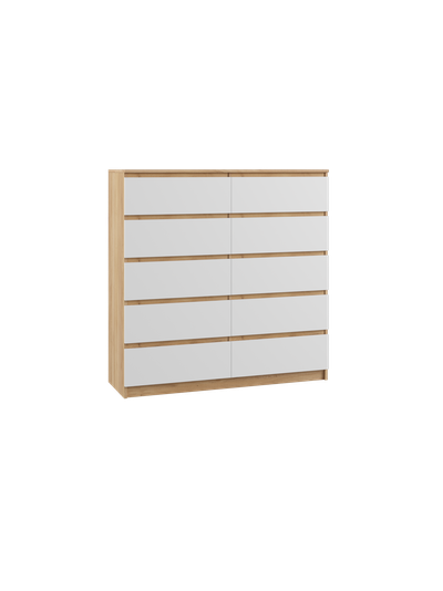 Мадера Комод К10М Крафт золотой/Белый