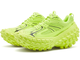 Balenciaga Defender Green Fabric Lace-Up Low-Top