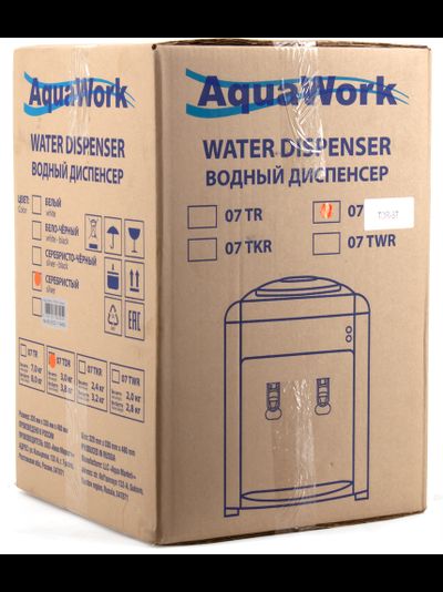 Кулер для воды Aqua Work 16-T/EN черный, с нагревом и компрессорным охлаждением