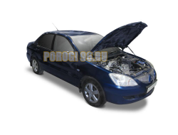Амортизаторы капота, 2 шт. АвтоУпор для Mitsubishi Lancer IX/IX рест. 2000-2007/2005-2010